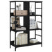 Bibliotecă, negru, 78,5x33x117,5 cm, lemn prelucrat - WALTI WALTI