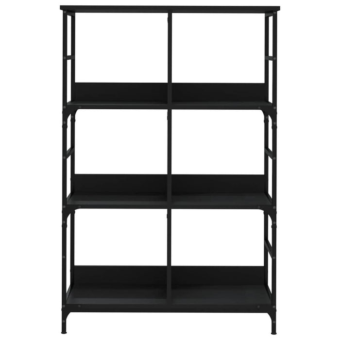 Bibliotecă, negru, 78,5x33x117,5 cm, lemn prelucrat - WALTI WALTI