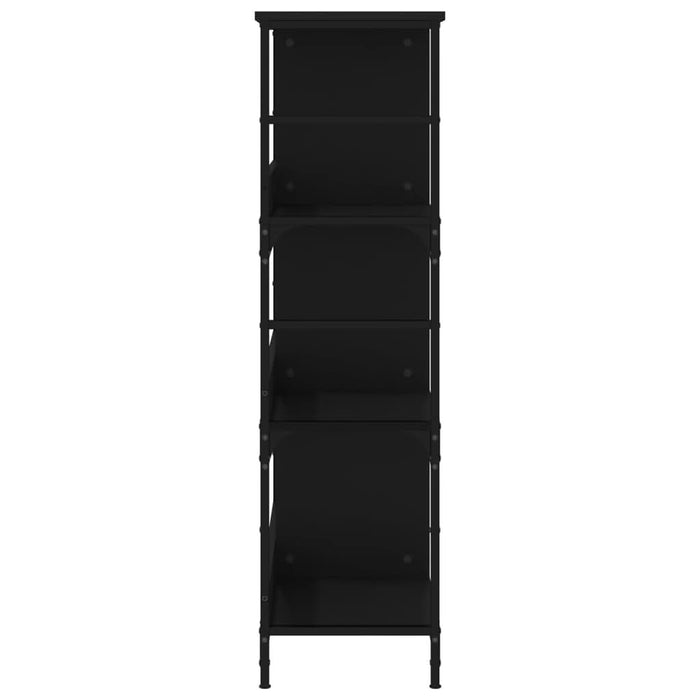 Bibliotecă, negru, 78,5x33x117,5 cm, lemn prelucrat - WALTI WALTI
