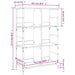 Bibliotecă, negru, 78,5x33x117,5 cm, lemn prelucrat - WALTI WALTI