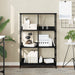 Bibliotecă, negru, 78,5x33x117,5 cm, lemn prelucrat - WALTI WALTI