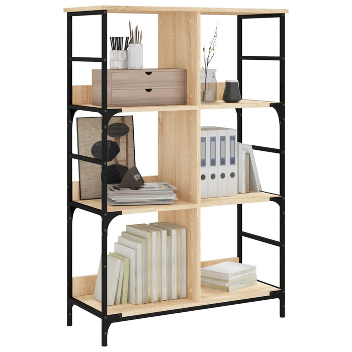 Bibliotecă, stejar sonoma, 78,5x33x117,5 cm, lemn prelucrat - WALTI WALTI