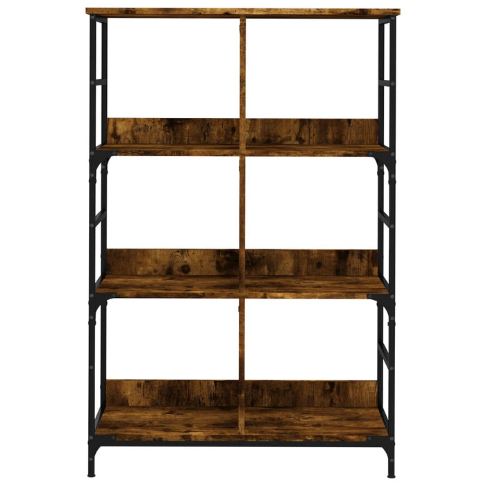 Bibliotecă, stejar fumuriu, 78,5x33x117,5 cm, lemn prelucrat - WALTI WALTI