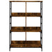 Bibliotecă, stejar fumuriu, 78,5x33x117,5 cm, lemn prelucrat - WALTI WALTI