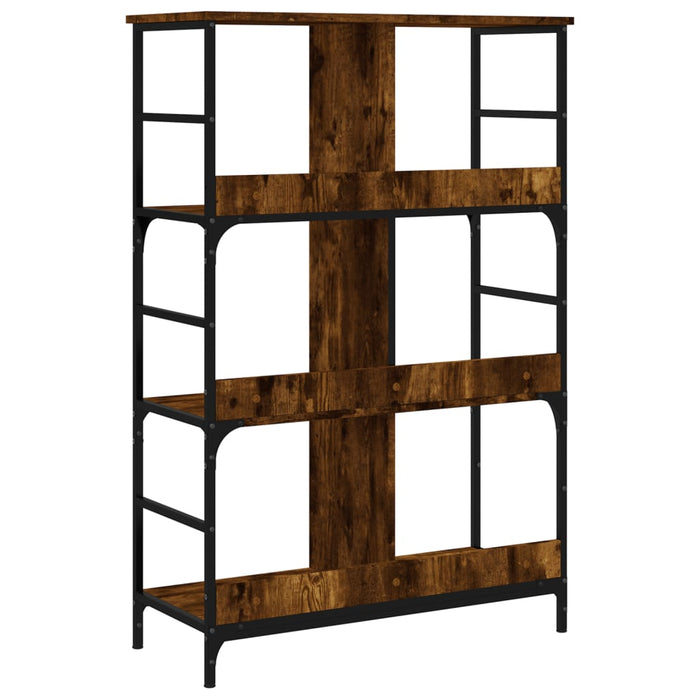 Bibliotecă, stejar fumuriu, 78,5x33x117,5 cm, lemn prelucrat - WALTI WALTI