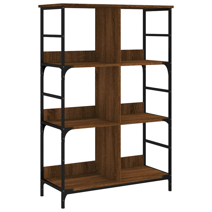 Bibliotecă, stejar maro, 78,5x33x117,5 cm, lemn prelucrat - WALTI WALTI