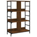 Bibliotecă, stejar maro, 78,5x33x117,5 cm, lemn prelucrat - WALTI WALTI