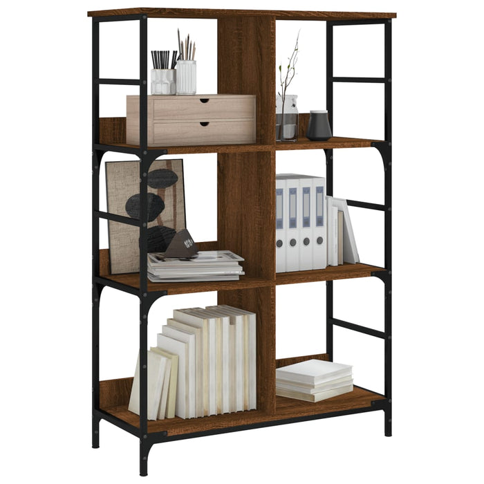 Bibliotecă, stejar maro, 78,5x33x117,5 cm, lemn prelucrat - WALTI WALTI