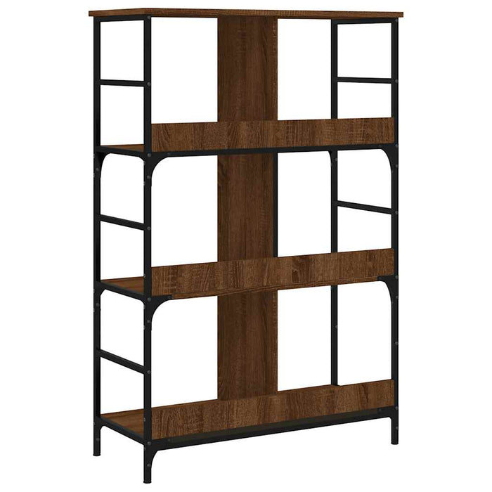 Bibliotecă, stejar maro, 78,5x33x117,5 cm, lemn prelucrat - WALTI WALTI