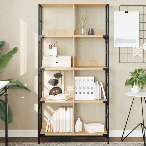 Bibliotecă, stejar sonoma, 78,5x33x153 cm, lemn prelucrat - WALTI WALTI