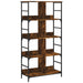 Bibliotecă, stejar fumuriu, 78,5x33x153 cm, lemn prelucrat - WALTI WALTI