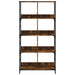 Bibliotecă, stejar fumuriu, 78,5x33x153 cm, lemn prelucrat - WALTI WALTI