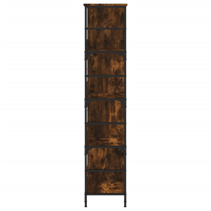 Bibliotecă, stejar fumuriu, 78,5x33x153 cm, lemn prelucrat - WALTI WALTI