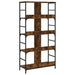 Bibliotecă, stejar fumuriu, 78,5x33x153 cm, lemn prelucrat - WALTI WALTI