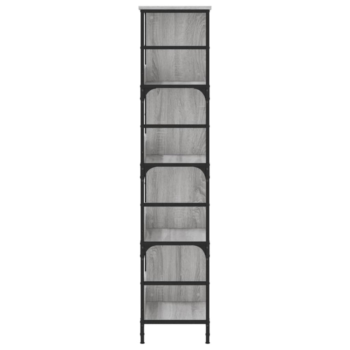 Raft de cărți, gri sonoma, 78,5x33x153 cm, lemn prelucrat - WALTI WALTI