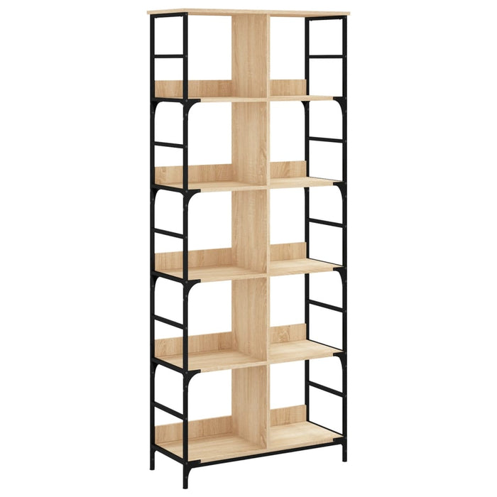 Bibliotecă, stejar sonoma, 78,5x33x188,5 cm, lemn prelucrat - WALTI WALTI