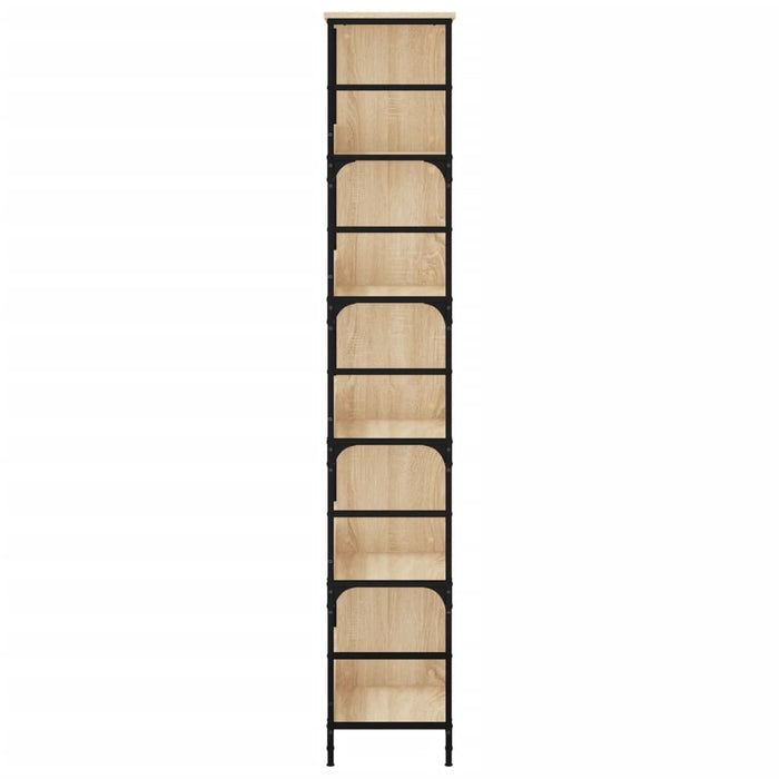 Bibliotecă, stejar sonoma, 78,5x33x188,5 cm, lemn prelucrat - WALTI WALTI