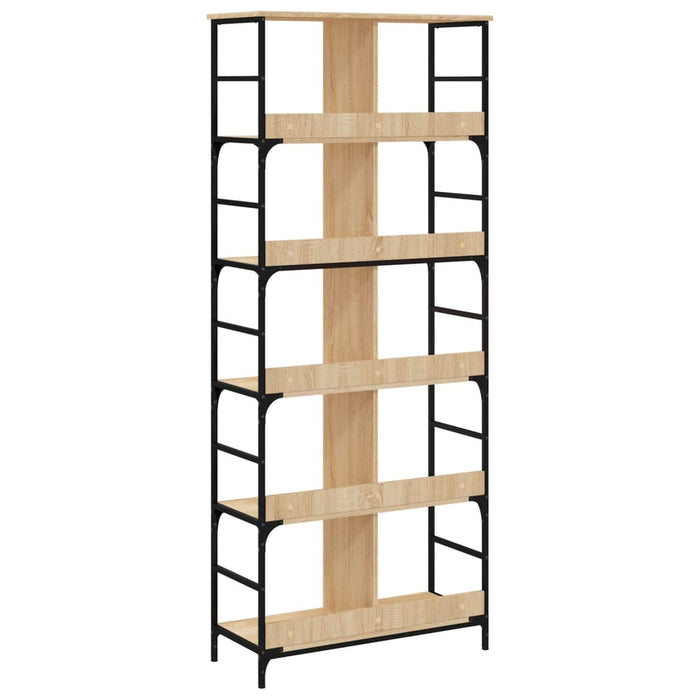 Bibliotecă, stejar sonoma, 78,5x33x188,5 cm, lemn prelucrat - WALTI WALTI