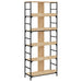 Bibliotecă, stejar sonoma, 78,5x33x188,5 cm, lemn prelucrat - WALTI WALTI