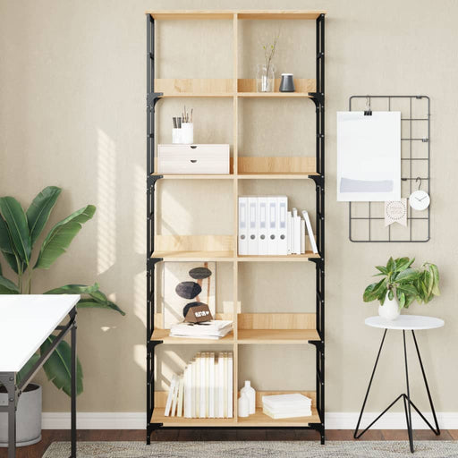 Bibliotecă, stejar sonoma, 78,5x33x188,5 cm, lemn prelucrat - WALTI WALTI