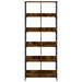 Bibliotecă, stejar fumuriu, 78,5x33x188,5 cm, lemn prelucrat - WALTI WALTI