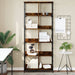 Bibliotecă, stejar fumuriu, 78,5x33x188,5 cm, lemn prelucrat - WALTI WALTI