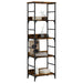Bibliotecă, stejar fumuriu, 50x33x153 cm, lemn prelucrat - WALTI WALTI
