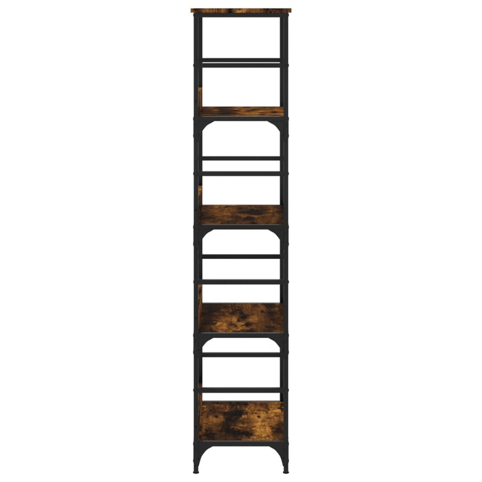 Bibliotecă, stejar fumuriu, 50x33x153 cm, lemn prelucrat - WALTI WALTI