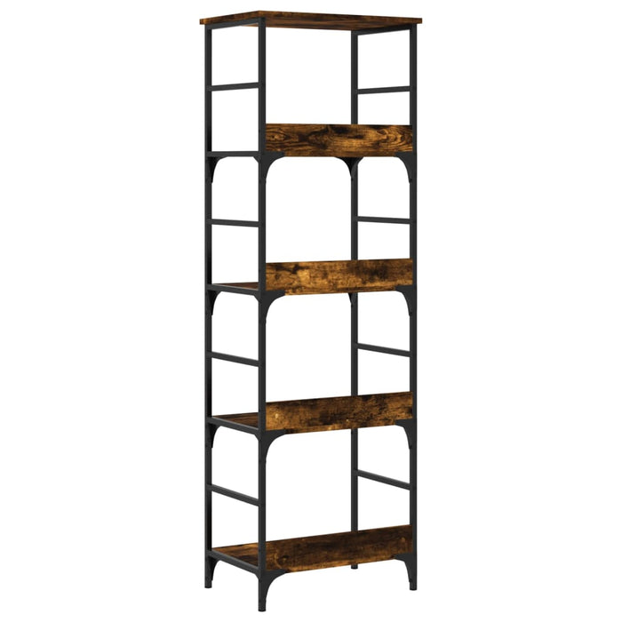 Bibliotecă, stejar fumuriu, 50x33x153 cm, lemn prelucrat - WALTI WALTI