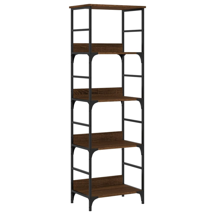 Bibliotecă, stejar maro, 50x33x153 cm, lemn prelucrat WALTI