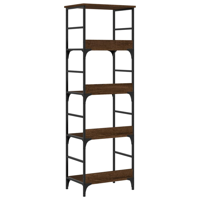 Bibliotecă, stejar maro, 50x33x153 cm, lemn prelucrat WALTI