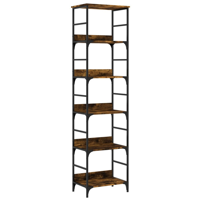 Bibliotecă, stejar fumuriu, 50x33x188,5 cm, lemn prelucrat WALTI