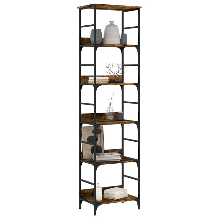 Bibliotecă, stejar fumuriu, 50x33x188,5 cm, lemn prelucrat WALTI