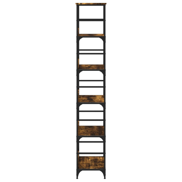 Bibliotecă, stejar fumuriu, 50x33x188,5 cm, lemn prelucrat WALTI