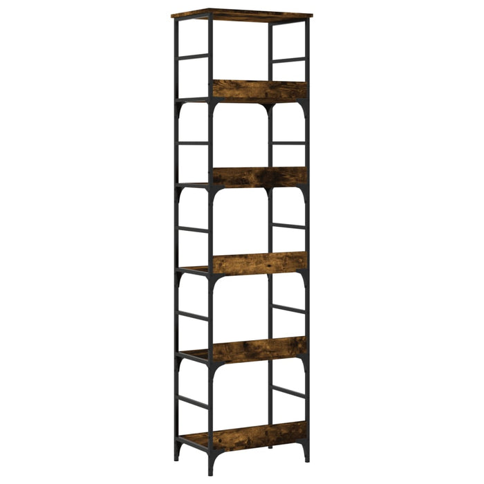 Bibliotecă, stejar fumuriu, 50x33x188,5 cm, lemn prelucrat WALTI