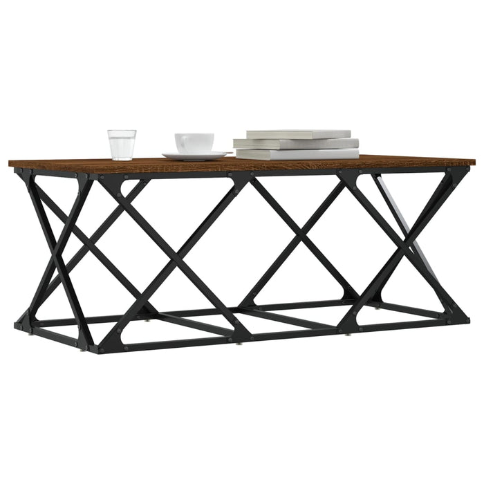 Măsuță de cafea, stejar maro, 100x49x40 cm, lemn prelucrat WALTI