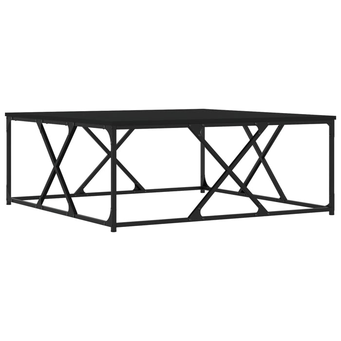 Măsuță de cafea negru 100x100x40 cm lemn prelucrat WALTI