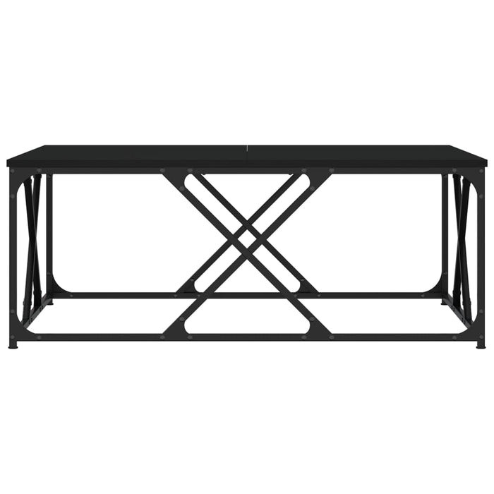 Măsuță de cafea negru 100x100x40 cm lemn prelucrat WALTI