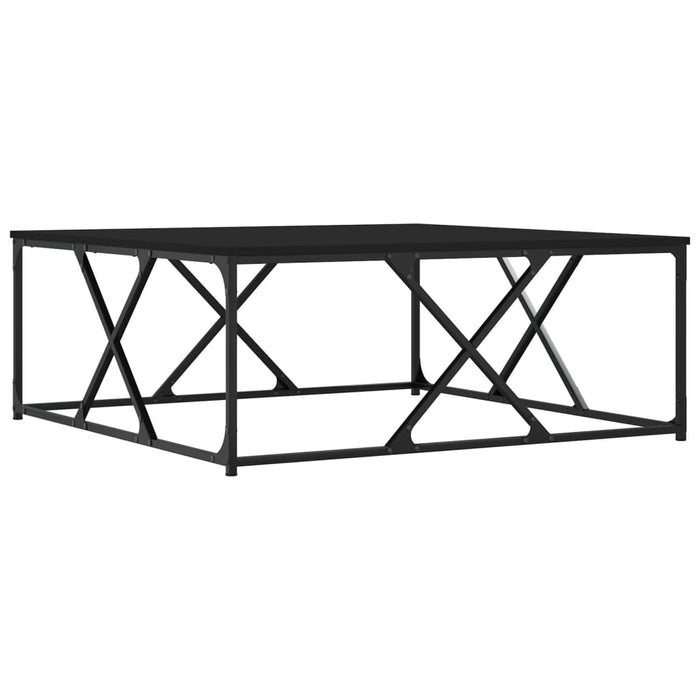 Măsuță de cafea negru 100x100x40 cm lemn prelucrat WALTI
