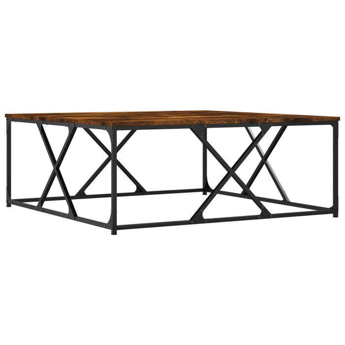 Măsuță de cafea stejar fumuriu 100x100x40 cm din lemn prelucrat WALTI