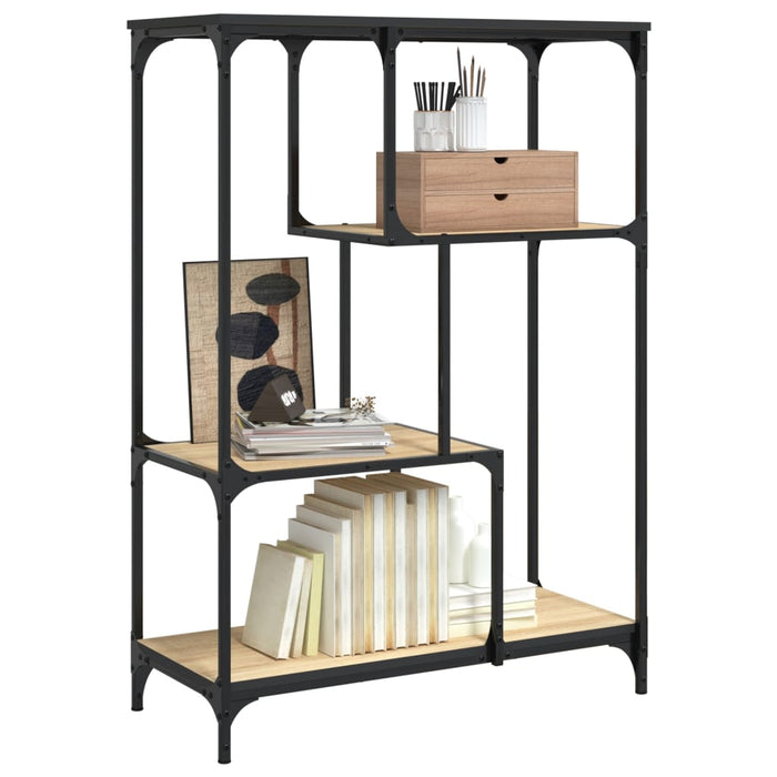Raft pentru cărți 3 niveluri 81 x 36 x 115 cm Stejar Sonoma WALTI