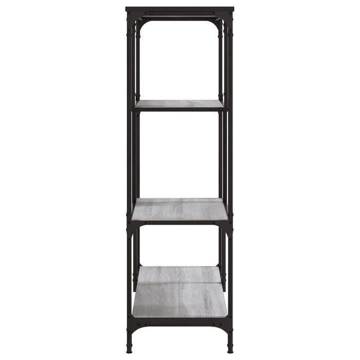 Raft de cărți gri sonoma 81x36x115 cm lemn prelucrat/oțel - WALTI WALTI