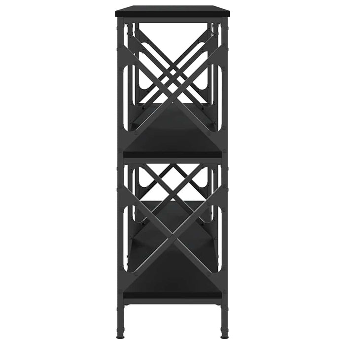 Măsuță consolă, negru, 156x28x80,5 cm, lemn prelucrat WALTI