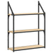 Raft cu 3 niveluri stejar sonoma 60x21x78,5 cm, lemn prelucrat - WALTI WALTI