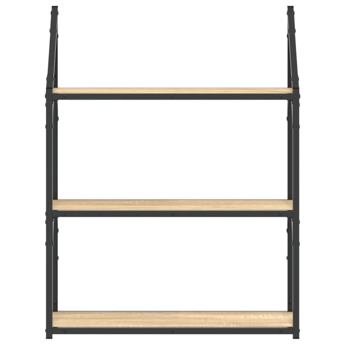 Raft cu 3 niveluri stejar sonoma 60x21x78,5 cm, lemn prelucrat - WALTI WALTI