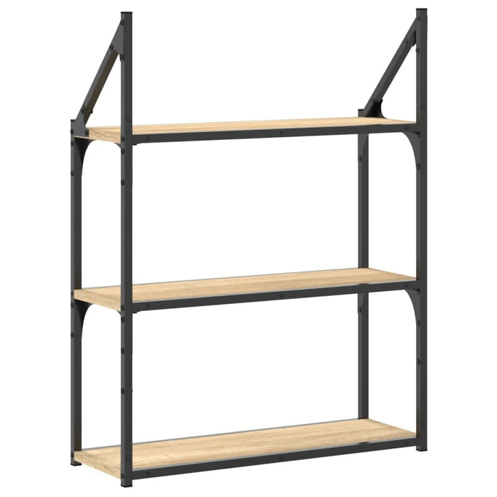 Raft cu 3 niveluri stejar sonoma 60x21x78,5 cm, lemn prelucrat - WALTI WALTI