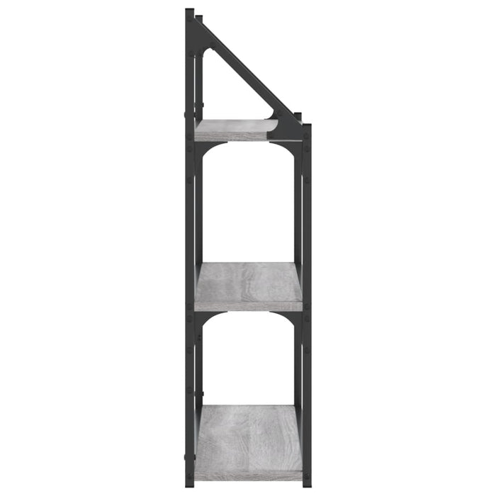 Raft cu 3 niveluri, gri sonoma, 60x21x78,5 cm, lemn prelucrat - WALTI WALTI