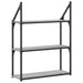 Raft cu 3 niveluri, gri sonoma, 60x21x78,5 cm, lemn prelucrat - WALTI WALTI