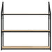Raft cu 3 niveluri stejar sonoma 80x21x78,5 cm, lemn prelucrat - WALTI WALTI
