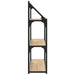Raft cu 3 niveluri stejar sonoma 80x21x78,5 cm, lemn prelucrat - WALTI WALTI